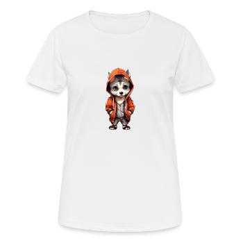 Cooler Baby Hundewelpe - Frauen T-Shirt atmungsaktiv - Weiß - Vorne - AI Model Female 172 dark (172cm)