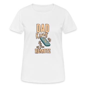 Dad King Of The Remote 4 - Frauen T-Shirt atmungsaktiv - Weiß - Vorne - AI Model Female 172 dark (172cm)
