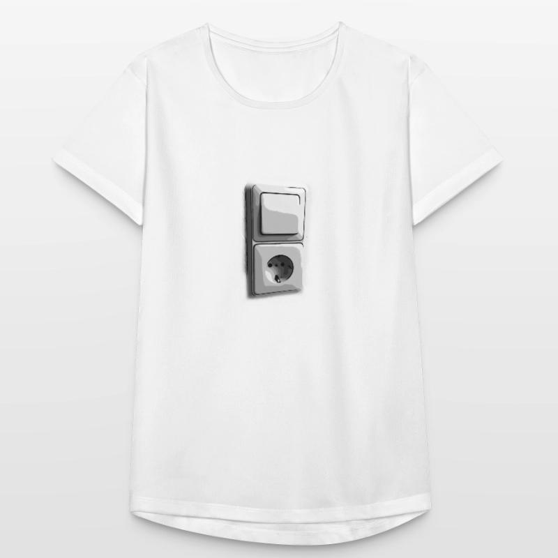 Retro light switch socket transparent Women's Breathable T-Shirt
