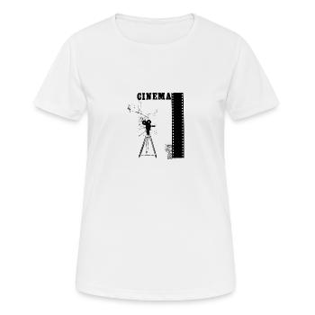 CINEMA - T-shirt respirant Femme - blanc - Devant - AI Model Female 172 dark (172cm)