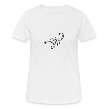 skorpion gift - Frauen T-Shirt atmungsaktiv - Weiß - Vorne - AI Model Female 172 dark (172cm)