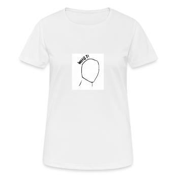 Qui êtes vous? - T-shirt respirant Femme - blanc - Devant - AI Model Female 172 dark (172cm)