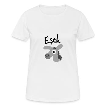 Esel türkisch - Frauen T-Shirt atmungsaktiv - Weiß - Vorne - AI Model Female 172 dark (172cm)