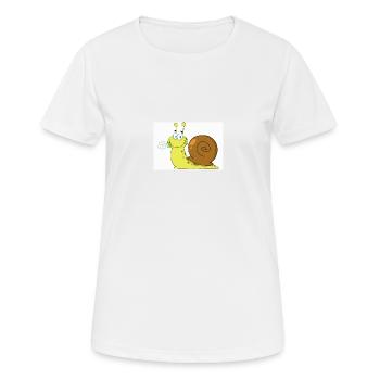 Snail - Women's Breathable T-Shirt - white - Front - AI Model Female 172 dark (172cm)