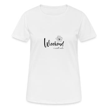 Weekend Collection à saint malo - T-shirt respirant Femme - blanc - Devant - AI Model Female 172 dark (172cm)