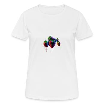 BEAUTIFUL STRAWBERRIES - Women's Breathable T-Shirt - white - Front - AI Model Female 172 dark (172cm)