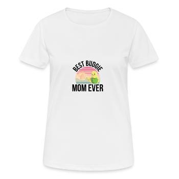 Wellensittich - Frauen T-Shirt atmungsaktiv - Weiß - Vorne - AI Model Female 172 dark (172cm)