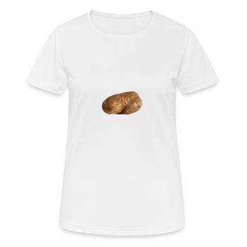 Pommes de terre - T-shirt respirant Femme - blanc - Devant - AI Model Female 172 dark (172cm)