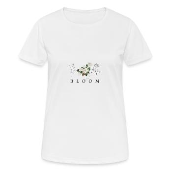 Bloom Floral Design - Women's Breathable T-Shirt - white - Front - AI Model Female 172 dark (172cm)