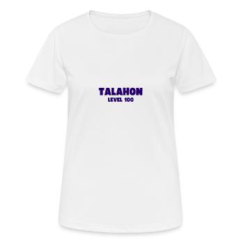 TALAHON Niveau 100, une véritable épreuve Talahon - T-shirt respirant Femme - blanc - Devant - AI Model Female 172 dark (172cm)