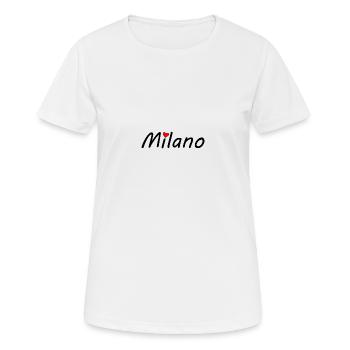 Milano - Women's Breathable T-Shirt - white - Front - AI Model Female 172 dark (172cm)