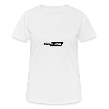 Bierkultur black & white - Frauen T-Shirt atmungsaktiv - Weiß - Vorne - AI Model Female 172 dark (172cm)