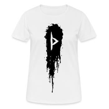 Thurisaz - Frauen T-Shirt atmungsaktiv - Weiß - Vorne - AI Model Female 172 dark (172cm)