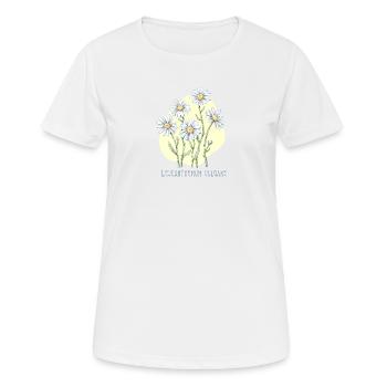 Dessin botanique propre à Jastrun - T-shirt respirant Femme - blanc - Devant - AI Model Female 172 dark (172cm)