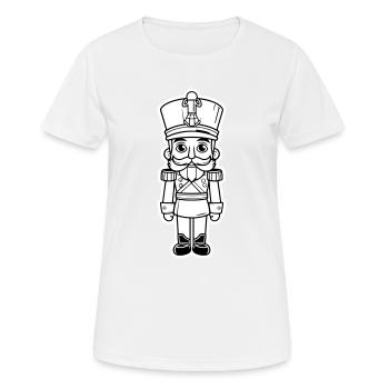 Nussknacker Weihnachten Symbol - Frauen T-Shirt atmungsaktiv - Weiß - Vorne - AI Model Female 172 dark (172cm)