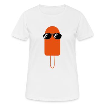 Eis am Stiel - Frauen T-Shirt atmungsaktiv - Weiß - Vorne - AI Model Female 172 dark (172cm)