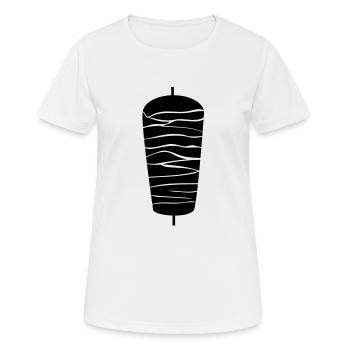 Döner - Frauen T-Shirt atmungsaktiv - Weiß - Vorne - AI Model Female 172 dark (172cm)