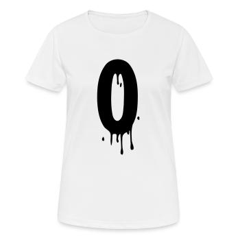 0 gouttes - T-shirt respirant Femme - blanc - Devant - AI Model Female 172 dark (172cm)
