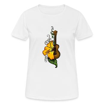 Ukulele - T-shirt respirant Femme - blanc - Devant - AI Model Female 172 dark (172cm)