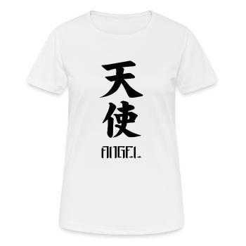 Angel Japanese character - Women's Breathable T-Shirt - white - Front - AI Model Female 172 dark (172cm)