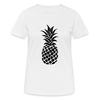 ananas - T-shirt respirant Femme - blanc - Devant - AI Model Female 172 dark (172cm)