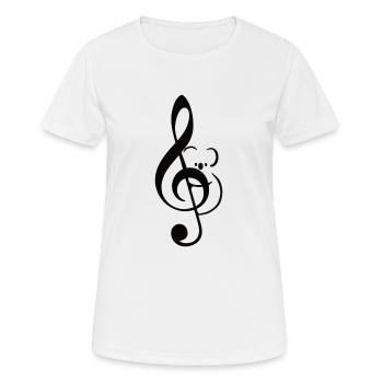 Koala on the clef tree - Women's Breathable T-Shirt - white - Front - AI Model Female 172 dark (172cm)
