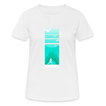 Trailrun Wilderness Runner - Women's Breathable T-Shirt - white - Front - AI Model Female 172 dark (172cm)