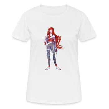 Alternative Red - Frauen T-Shirt atmungsaktiv - Weiß - Vorne - AI Model Female 172 dark (172cm)
