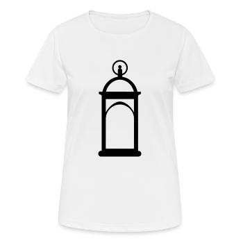 lanterne - T-shirt respirant Femme - blanc - Devant - AI Model Female 172 dark (172cm)