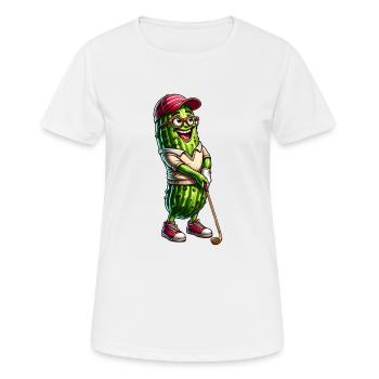 Funny pimple golf player humor - Women's Breathable T-Shirt - white - Front - AI Model Female 172 dark (172cm)