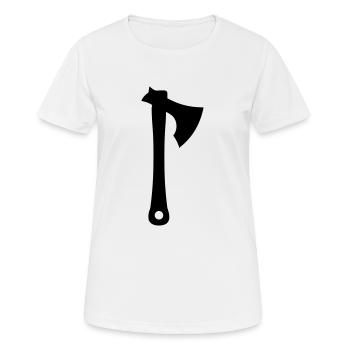 Axt - Frauen T-Shirt atmungsaktiv - Weiß - Vorne - AI Model Female 172 dark (172cm)