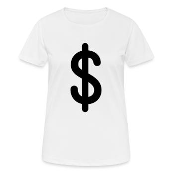 dollar - T-shirt respirant Femme - blanc - Devant - AI Model Female 172 dark (172cm)