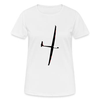 Planeurs Planeurs Planeurs - T-shirt respirant Femme - blanc - Devant - AI Model Female 172 dark (172cm)