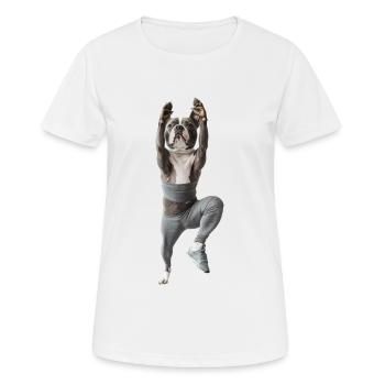 Staffordshire Bullterrier - Frauen T-Shirt atmungsaktiv - Weiß - Vorne - AI Model Female 172 dark (172cm)