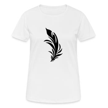 Feather - Women's Breathable T-Shirt - white - Front - AI Model Female 172 dark (172cm)