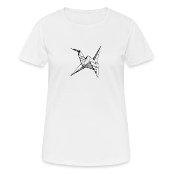 origami - T-shirt respirant Femme - blanc - Devant - AI Model Female 172 dark (172cm)
