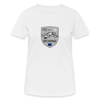Alaska St. Elias USA Armoiries - T-shirt respirant Femme - blanc - Devant - AI Model Female 172 dark (172cm)