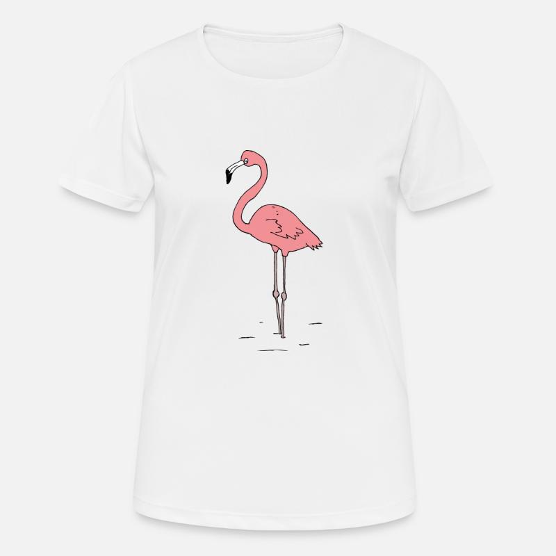 Flamingo - Women's Breathable T-Shirt - white