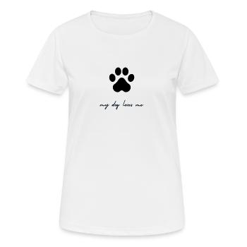 Dog Dog Love Love Bestseller Gift - Women's Breathable T-Shirt - white - Front - AI Model Female 172 dark (172cm)