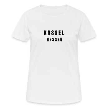 Kassel, Hesse - T-shirt respirant Femme - blanc - Devant - AI Model Female 172 dark (172cm)