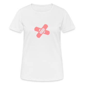 pansement medicale bobo 2 - T-shirt respirant Femme - blanc - Devant - AI Model Female 172 dark (172cm)