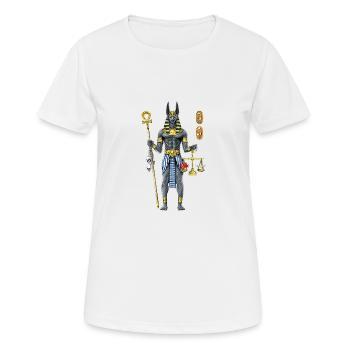 Anubis Ägyptische Mythologie Gott - Frauen T-Shirt atmungsaktiv - Weiß - Vorne - AI Model Female 172 dark (172cm)