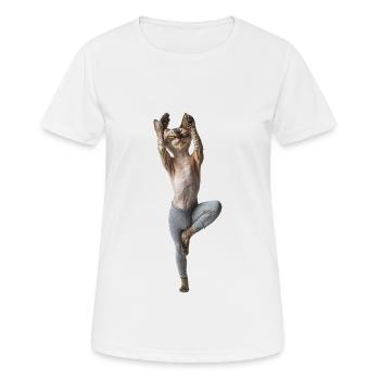 Devon Rex - Frauen T-Shirt atmungsaktiv - Weiß - Vorne - AI Model Female 172 dark (172cm)