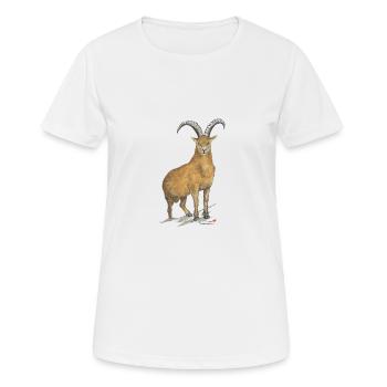 Capricorne - T-shirt respirant Femme - blanc - Devant - AI Model Female 172 dark (172cm)