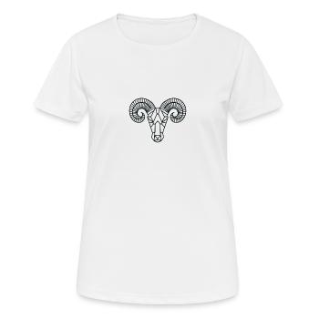Widder - Widder - Frauen T-Shirt atmungsaktiv - Weiß - Vorne - AI Model Female 172 dark (172cm)
