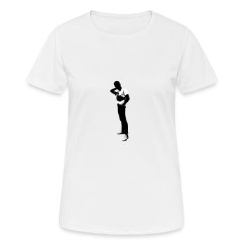 Stable outfit - Women's Breathable T-Shirt - white - Front - AI Model Female 172 dark (172cm)