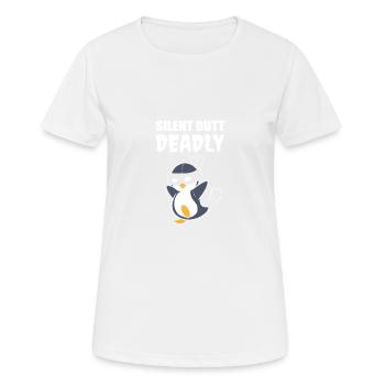 Poison psychopathique silencieux mais mortel - T-shirt respirant Femme - blanc - Devant - AI Model Female 172 dark (172cm)