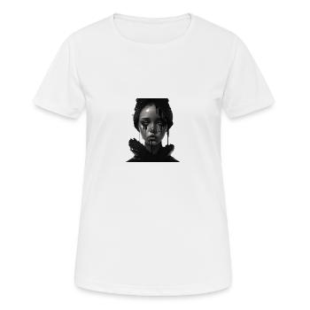 Sad girl - Women's Breathable T-Shirt - white - Front - AI Model Female 172 dark (172cm)