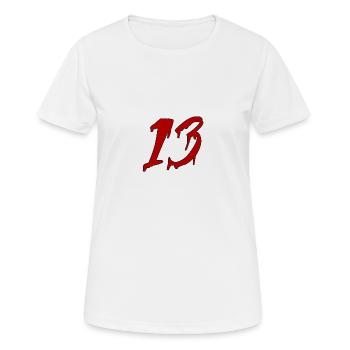 13 - T-shirt respirant Femme - blanc - Devant - AI Model Female 172 dark (172cm)