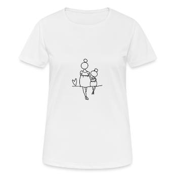 Mother daughter love - Women's Breathable T-Shirt - white - Front - AI Model Female 172 dark (172cm)
